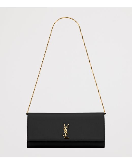 Saint Laurent Black Kate Chain Wallet