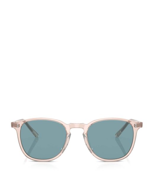 Oliver Peoples Blue Finley 1993 Sun Round Sunglasses