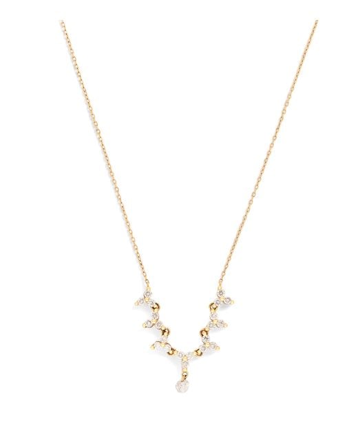 PERSÉE Metallic And Diamond Triangle Tennis Necklace