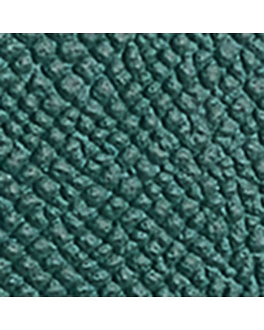 BVLGARI Green Leather Business Card Holder for men