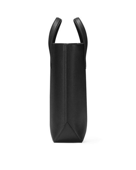 Montblanc Black Leather Sartorial Tote Bag for men