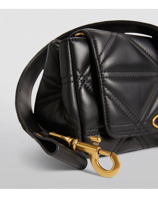 Vivienne Westwood Black Leather Hazel Shoulder Bag