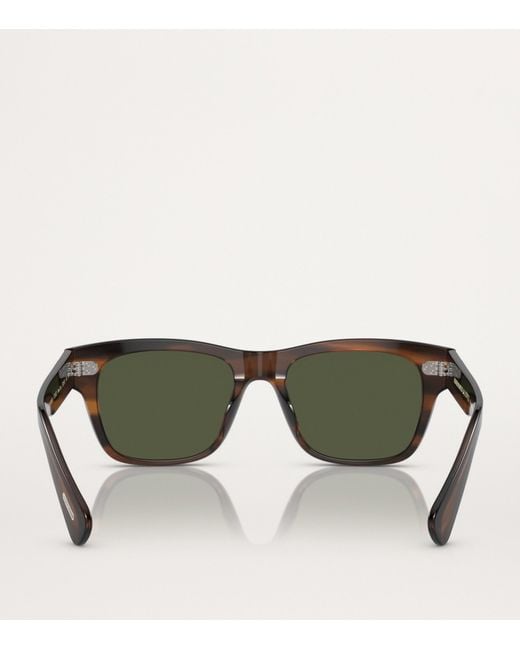 Oliver Peoples Green Acetate Birell Sun Sunglasses