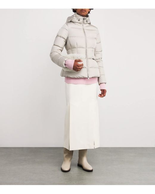 Moncler Gray Down Avoce Puffer Jacket
