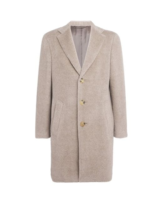 Canali Natural Alpaca-Wool Overcoat for men