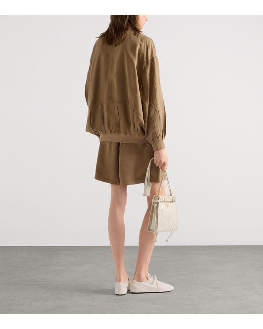 Prada Natural Garment-Dyed Shorts