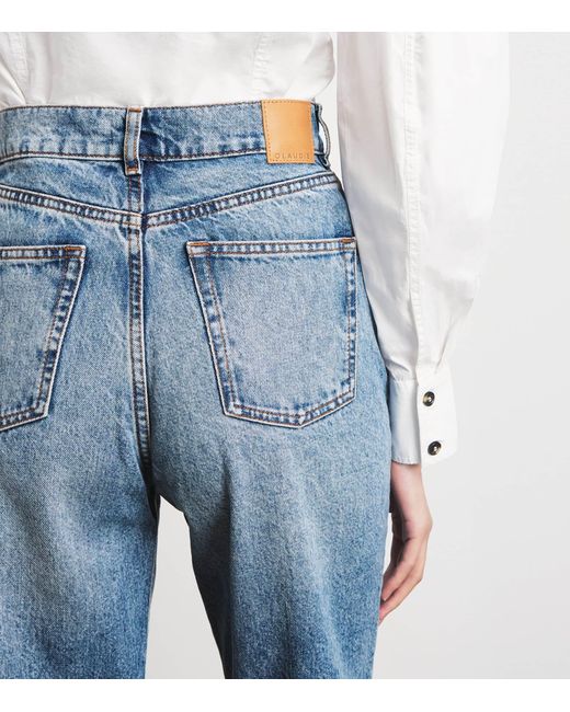 Claudie Pierlot Blue Washed Straight Jeans