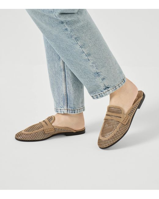 Brunello Cucinelli Brown Leather Slippers