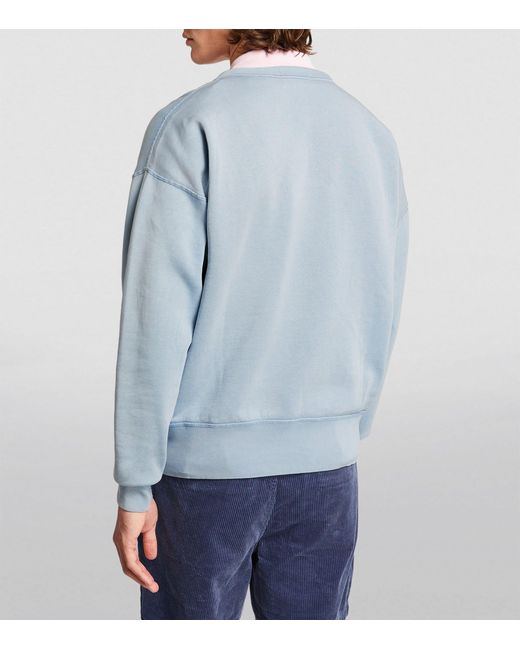 Polo Ralph Lauren Blue Cotton-blend Graphic Sweatshirt for men