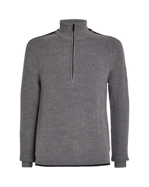 Icebreaker Gray Lodge Half-zip Sweater for men