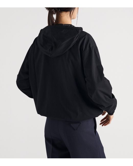 Prada Black Cotton Reversible Hoodie