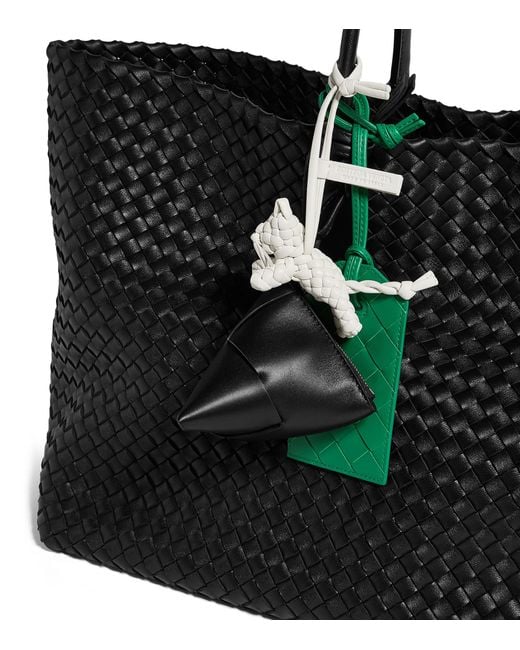 Bottega Veneta Black Leather Angolo Coin Purse Charm