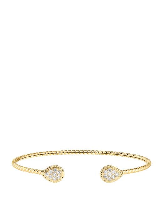 Boucheron Metallic And Diamond Serpent Bohème Bangle