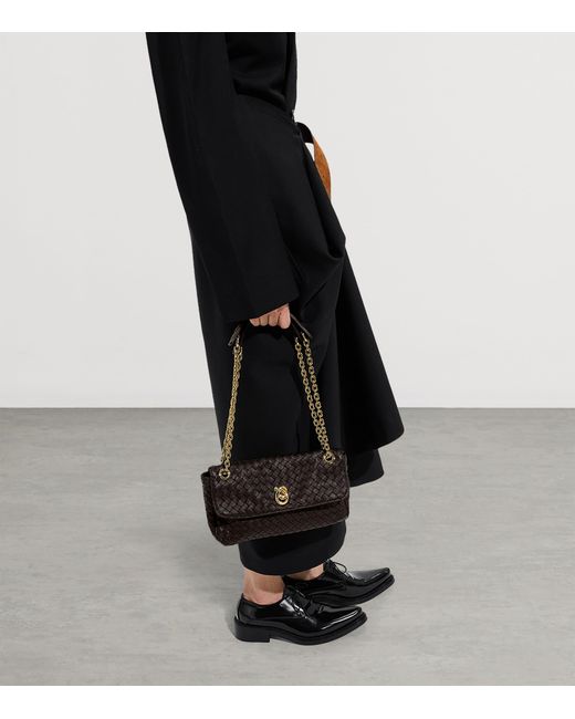 Bottega Veneta Black Leather Madison Shoulder Bag