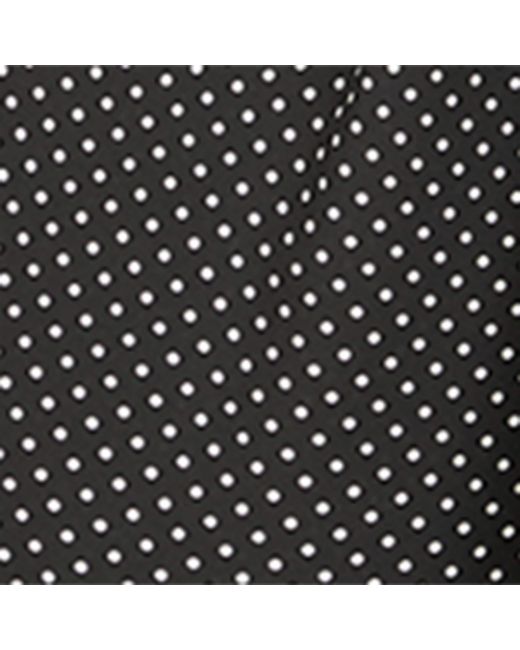 Tom Ford Black Silk Polka Dot Midi Dress