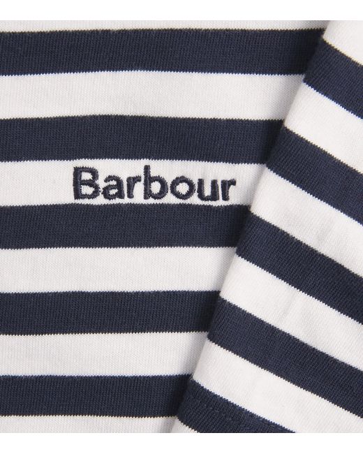 Barbour Black Cotton Stripe Ferryside T-Shirt
