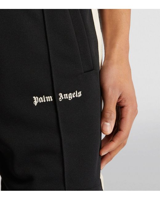 Palm Angels Black Classic Track Shorts for men