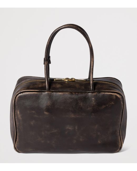 Miu Miu Black Nappa Leather Beau Top-Handle Bag