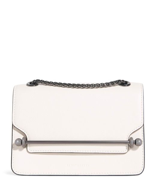 Strathberry Natural Mini Leather East/West Shoulder Bag