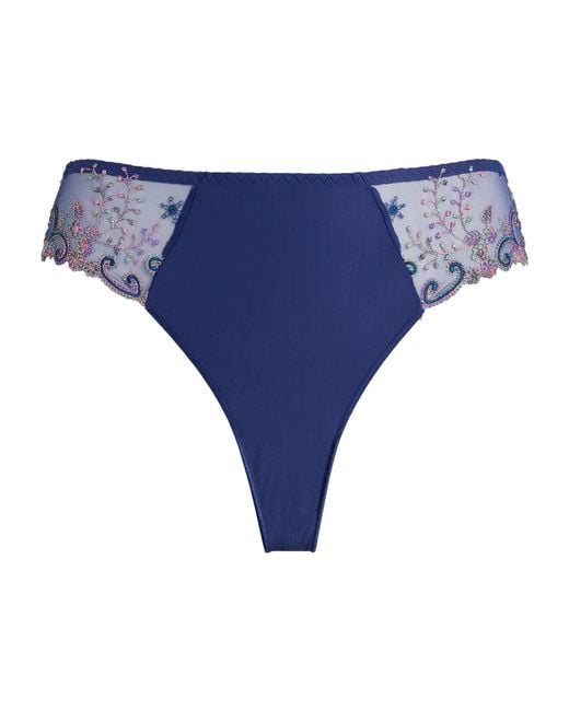 Simone Perele Blue Delice Tanga Briefs