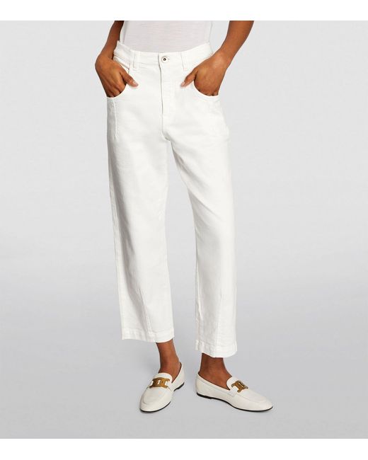 Eleventy White Straight-leg Jeans