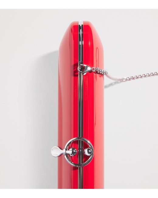 Jeffrey Levinson Red Finley Clutch Bag