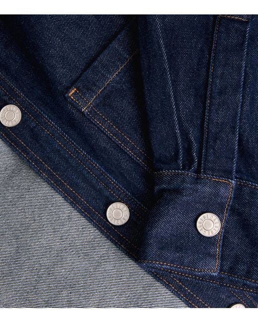 Agolde Blue Regenerative Denim Overshirt for men