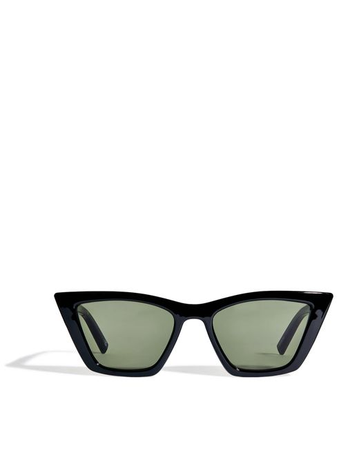 Le Specs Green Cat Eye Velodrome Sunglasses