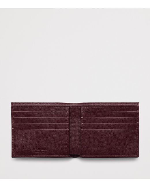 Prada Purple Saffiano Leather Wallet for men