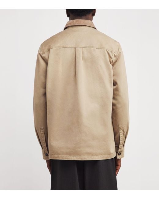 Barbour Natural Cotton Twill Lenker Overshirt for men