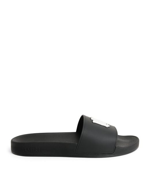 Amiri Black Ma Pool Slides for men
