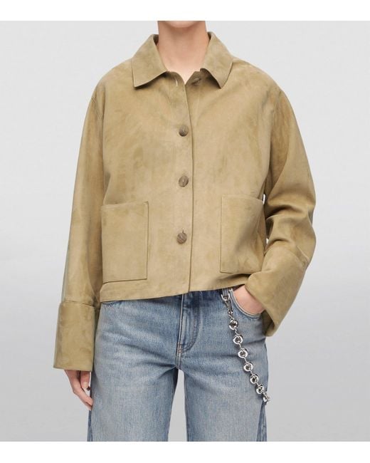 Loewe Natural Suede Turn-Up Jacket
