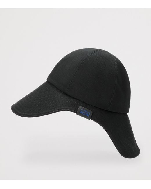 Loewe Black Cotton Canvas Hiker Hat
