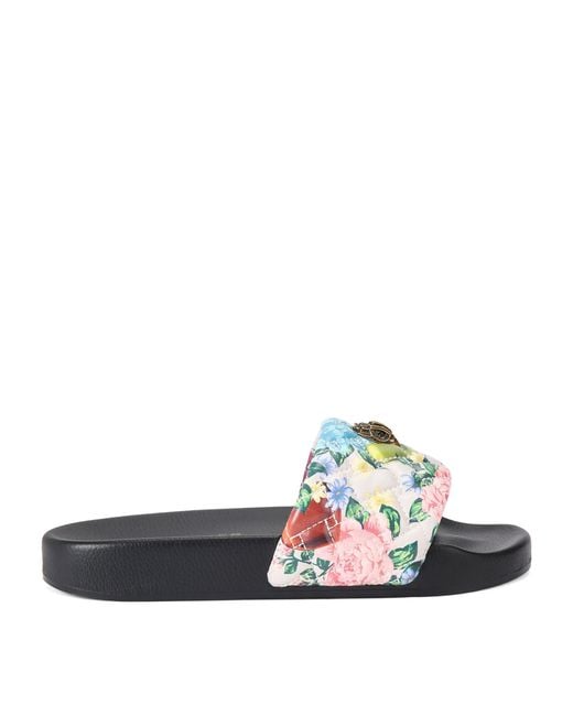Kurt Geiger White Meena Eagle Slides