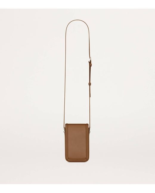 Saint Laurent White Leather Solferino Cross-Body Bag for men