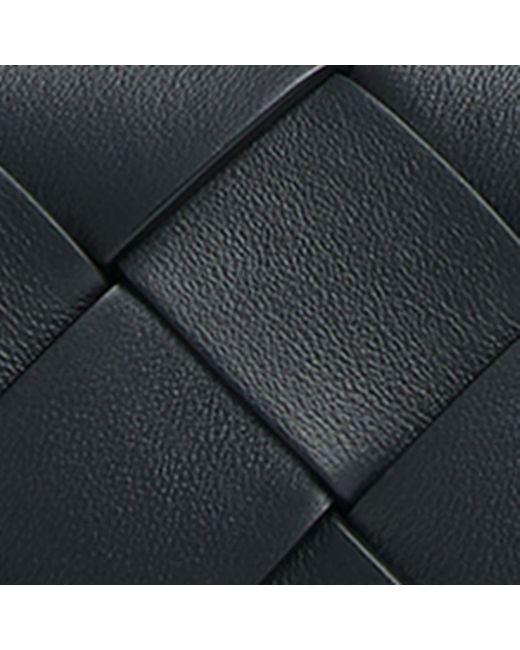 Bottega Veneta Black Leather Intreccio Diago Belt Bag for men