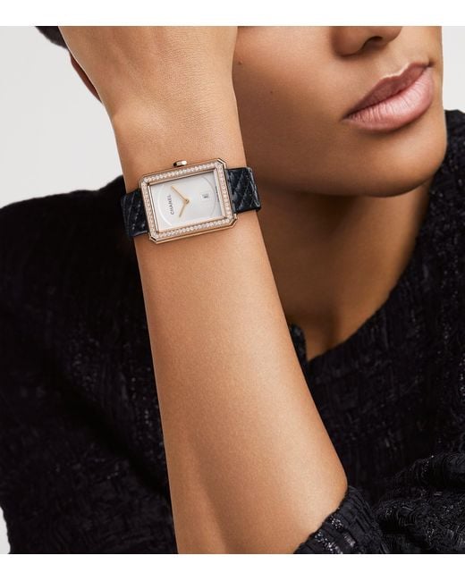 Chanel Black And Diamond Boy·Friend Watch