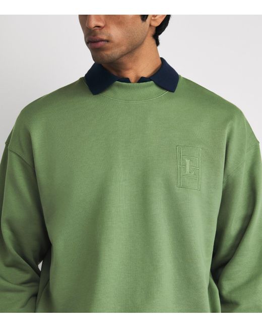 Lacoste Green Court Logo Sweatshirt for men