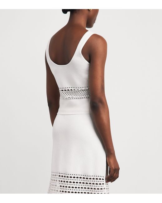 Jonathan Simkhai White Stretch-Jersey Fitzgerald Tank Top