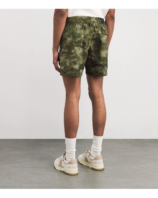 Amiri Green Camouflage Swim Shorts for men