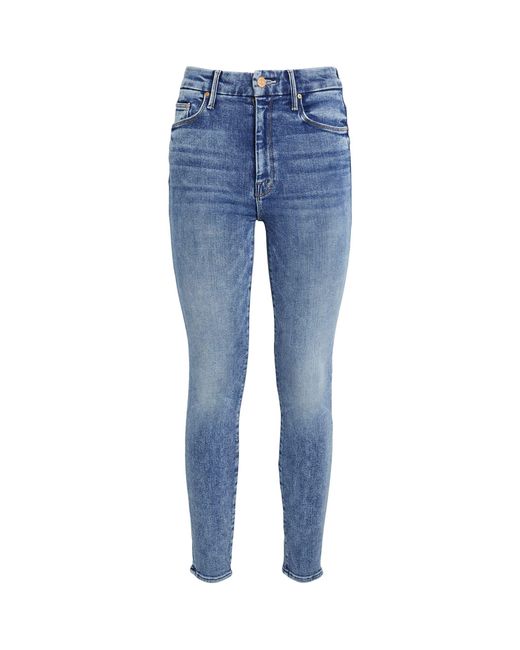 Mother Blue Looker Ankle High-rise Skinny Jeans