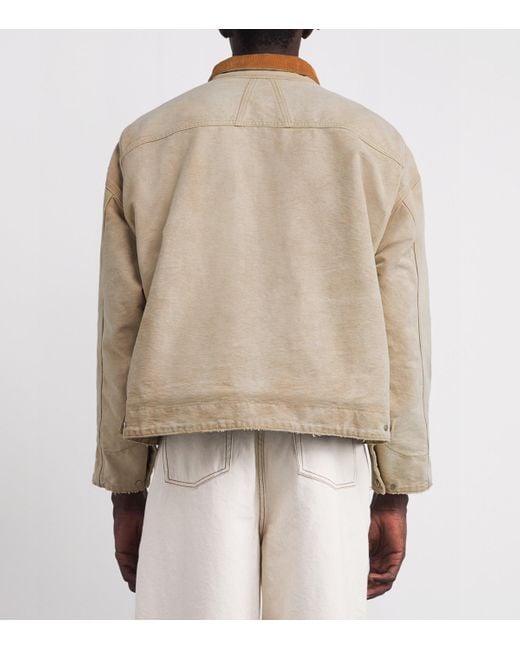 Rhude Pink Cotton Padded Field Jacket for men