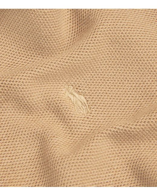 Ralph Lauren Natural Cotton Zip-Up Cardigan for men