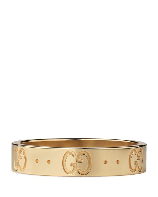 Gucci Natural Yellow Gold Icon Ring