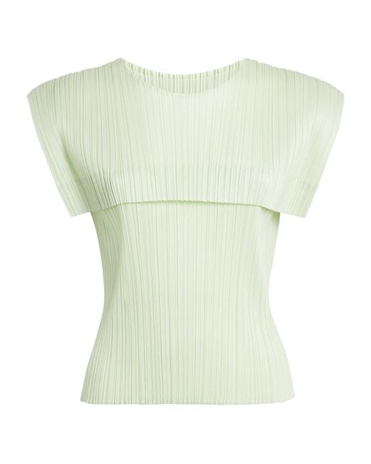 Pleats Please Issey Miyake Green Monthly Colors June Top