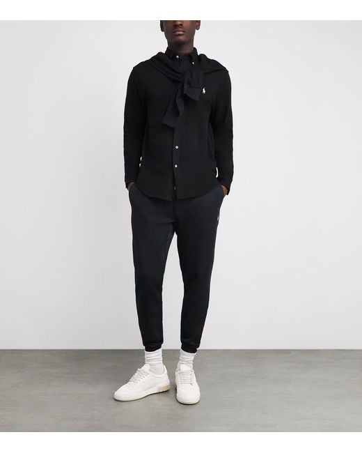 Polo Ralph Lauren Black Tech Knit Sweatpants for men