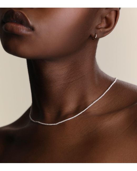 Astrid & Miyu White And Pearl Necklace