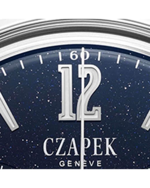 Czapek Black Stainless Steel Faubourg De Cracovie Aventurine Watch for men