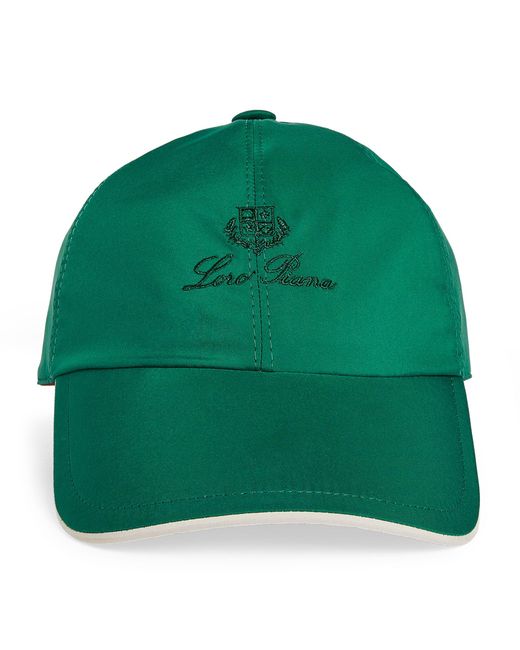 Loro Piana Embroidered Logo Baseball Cap in Green for Men Lyst