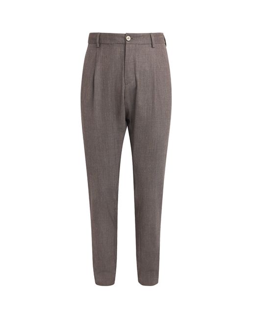 Paul & Shark Gray Jersely Lucca Chinos for men